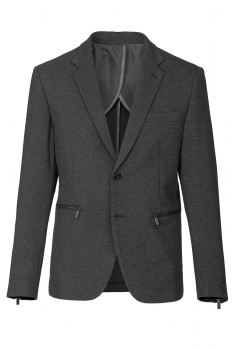 Slim body grey plain blazer