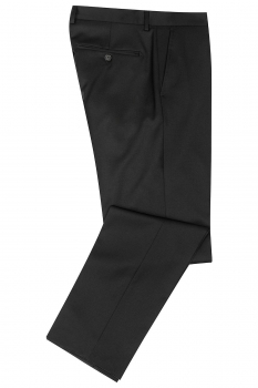 Slim body black plain trousers