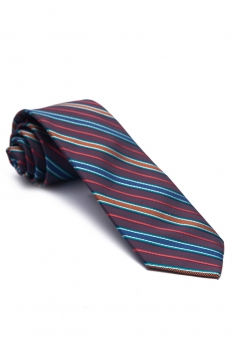 Burgundy Stripe Tie