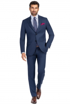 Superslim blue plain suit