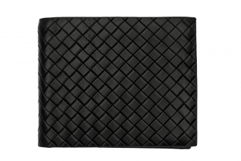 Wallet black genuine leather