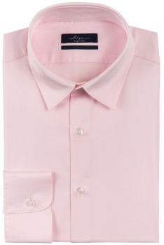 Slim pink plain shirt