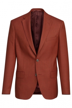 Slim body orange plain blazer