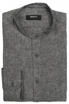 Slim body grey plain shirt