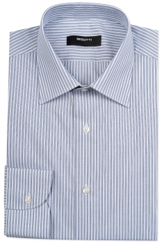 Slim body white stripe shirt