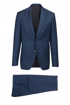 Costum slim conti albastru uni