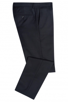 Slim body navy plain trousers