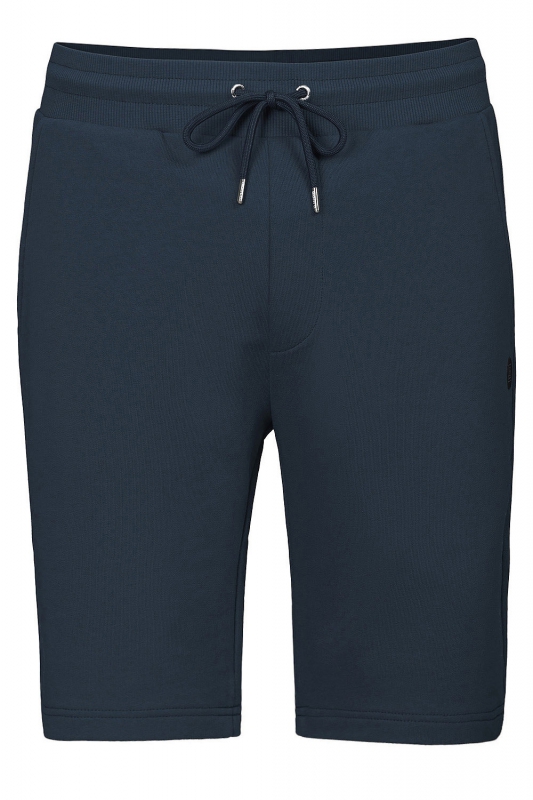 Pantaloni scurti slim bleumarin uni