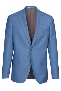 Slim body light blue plain blazer