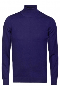Slim body purple sweater