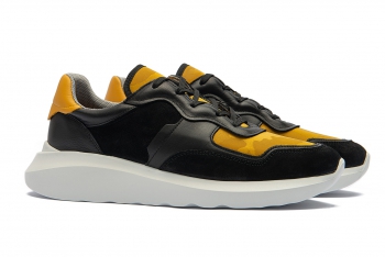Sneakers galbeni piele naturala