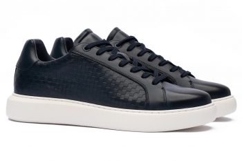 Sneakers bleumarin piele naturala