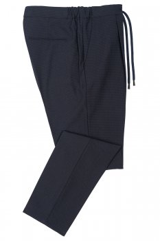 Pantaloni slim bleumarin uni