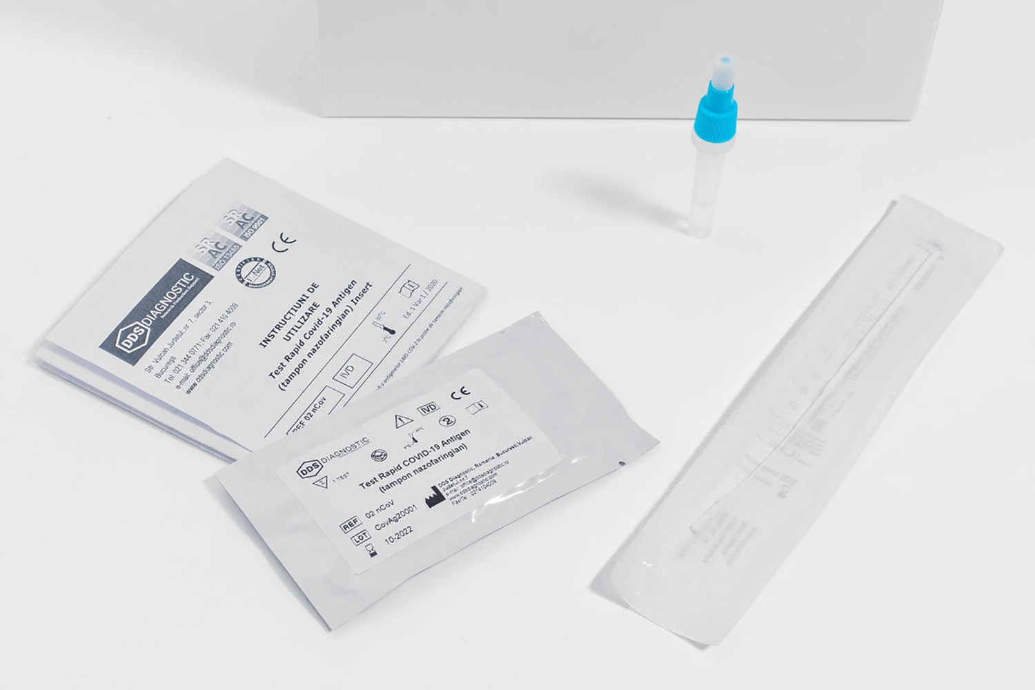 TEST RAPID COVID19ANTIGEN BUFFER INDIVIDUAL 20 TESTE/KIT Bigotti.ro