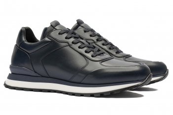 Sneakers bleumarin piele naturala