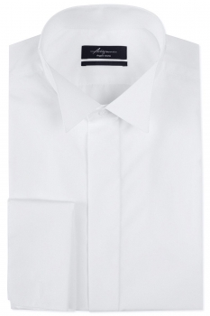 Slim body white plain shirt