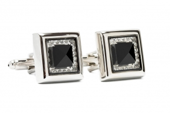 Silver cufflinks