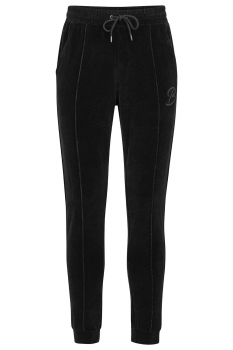 Slim body black plain trousers