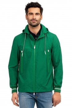 Geaca slim verde uni