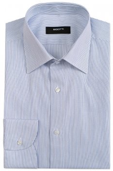 Camasa slim bleu cu dungi