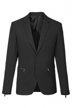 Slim body black plain blazer