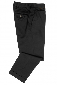 Slim body black plain trousers