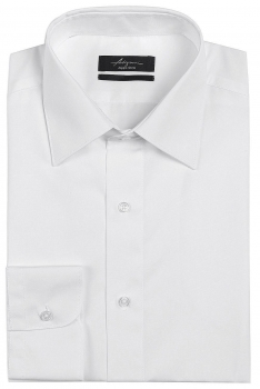 Shaped white plain shirt