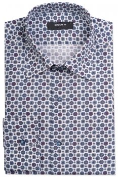 Camasa shaped alba print geometric