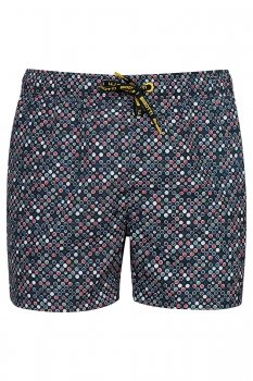 Short multicolor print geometric