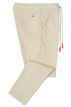 Baggy white plain trousers