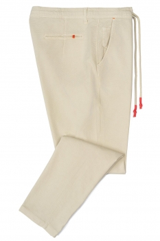 Pantaloni baggy albi uni