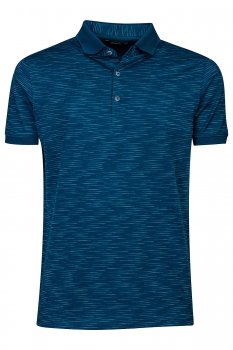 Tricou polo slim albastru