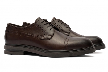 Brown genuine leather shoes