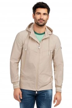 Geaca slim bej uni