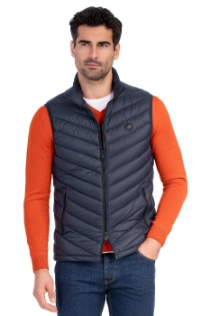 Slim body navy plain waistcoat
