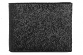 Wallet black genuine leather