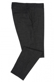 Slim body navy plain trousers
