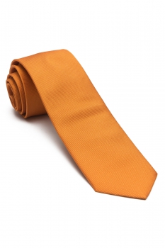 Orange Plain Tie