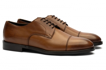 Brown genuine leather shoes