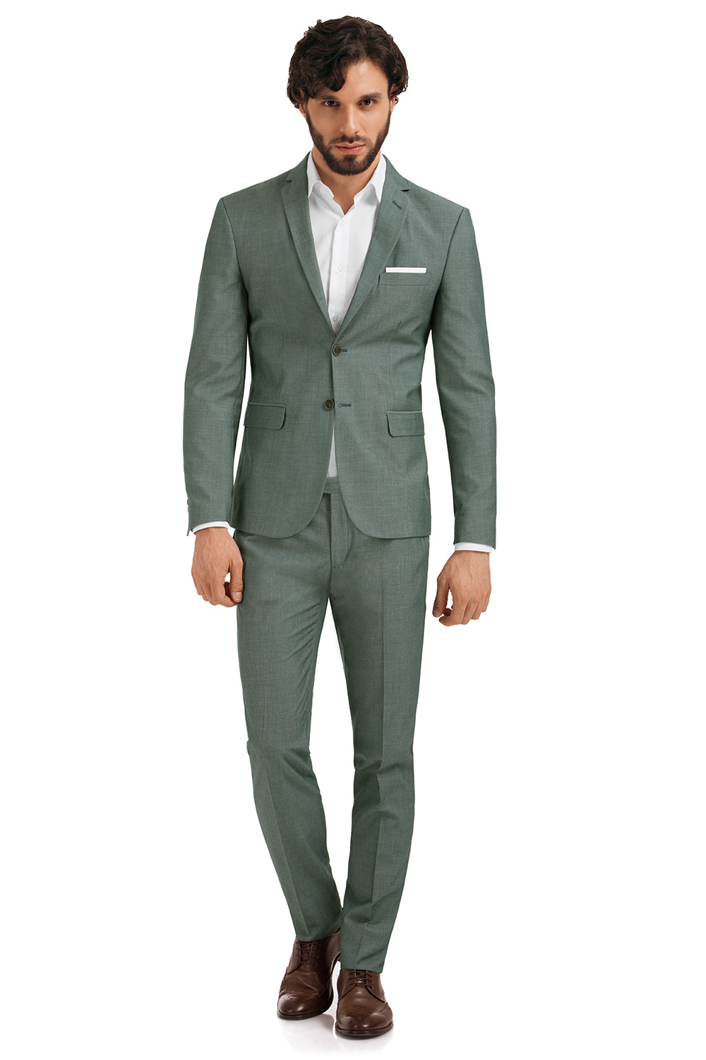 Costum Slim Verde Uni Bigotti Ro Vecsbapbv82929992