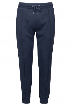 Slim body navy plain trousers