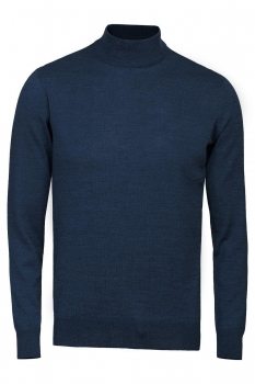 Slim body blue sweater