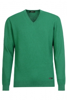 Slim body green sweater