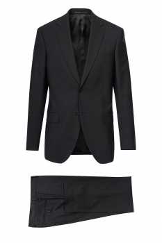 Superslim black plain suit