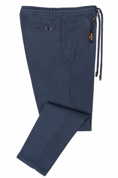 Pantaloni slim albastri uni