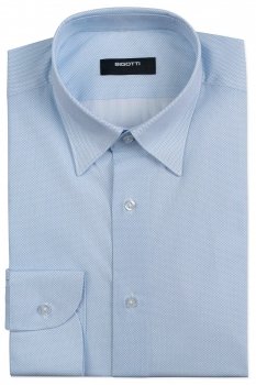 Camasa shaped bleu print geometric