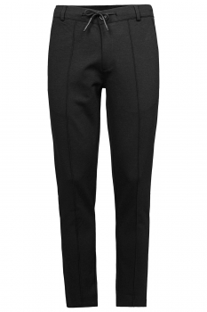 Slim body black plain trousers