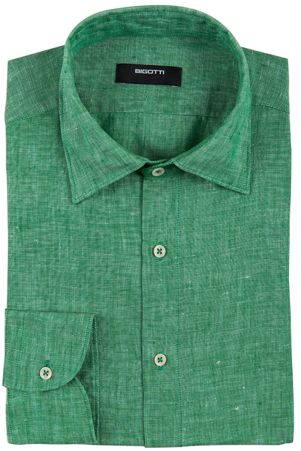 Camasa Shaped Din In Verde Uni Bigotti Ro Vbcmli1dn60u29210