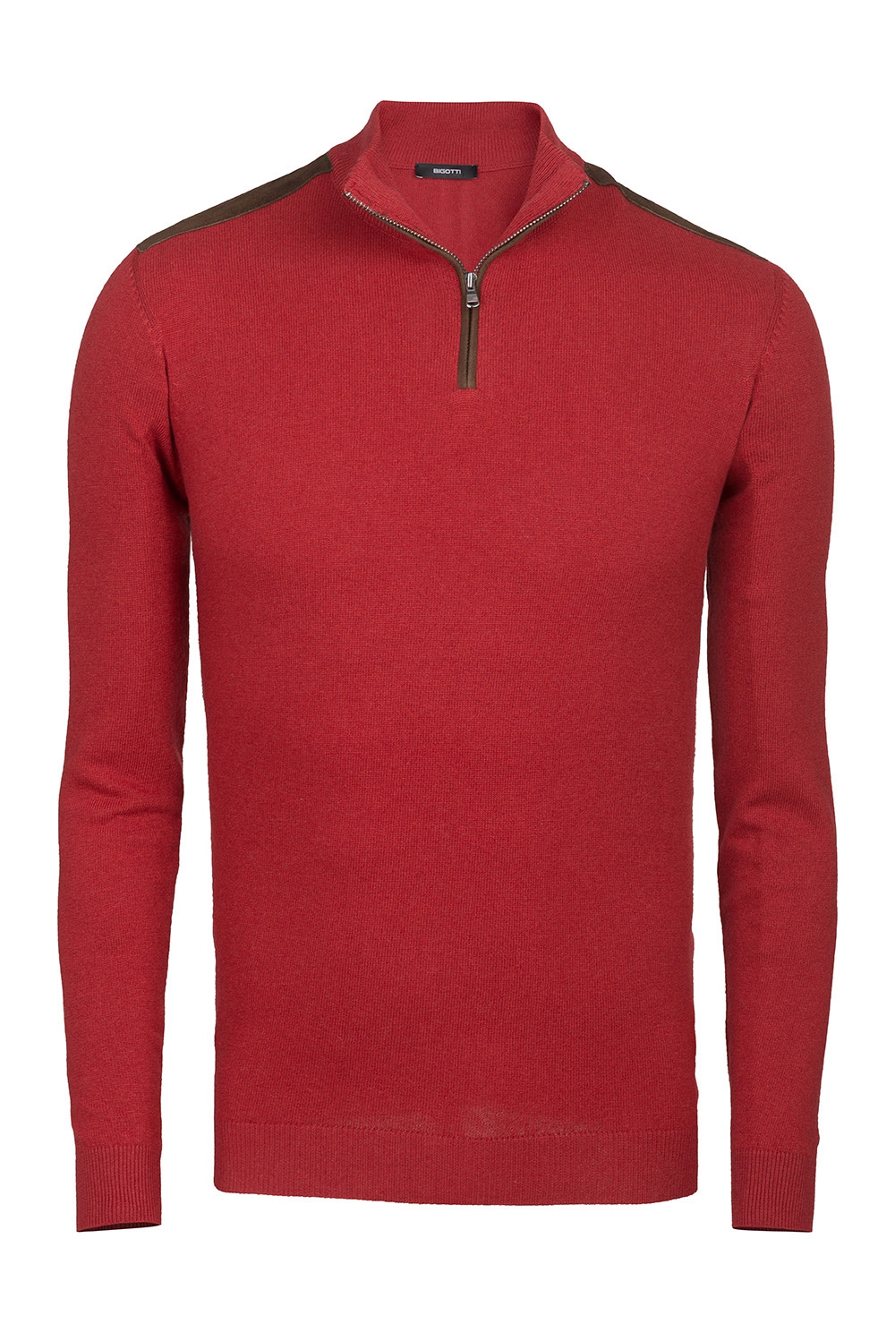 Pulover Slim Rosu Fermoar Scurt Bigotti Ro Vbpvba2eb35c21109