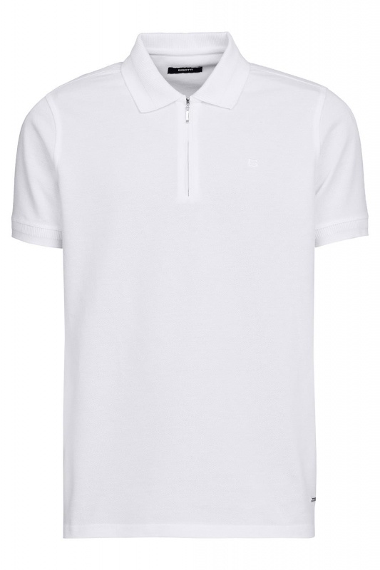 mașini de spălat slim altex Tricou polo slim alb uni